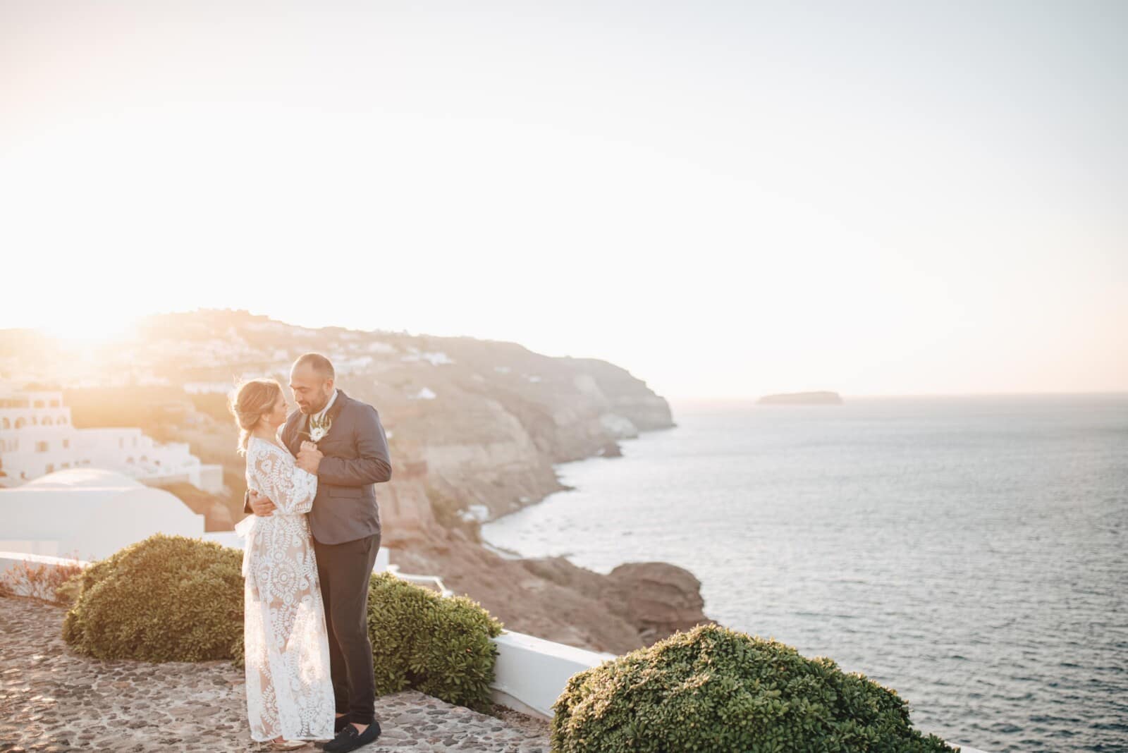 Santorini elopement