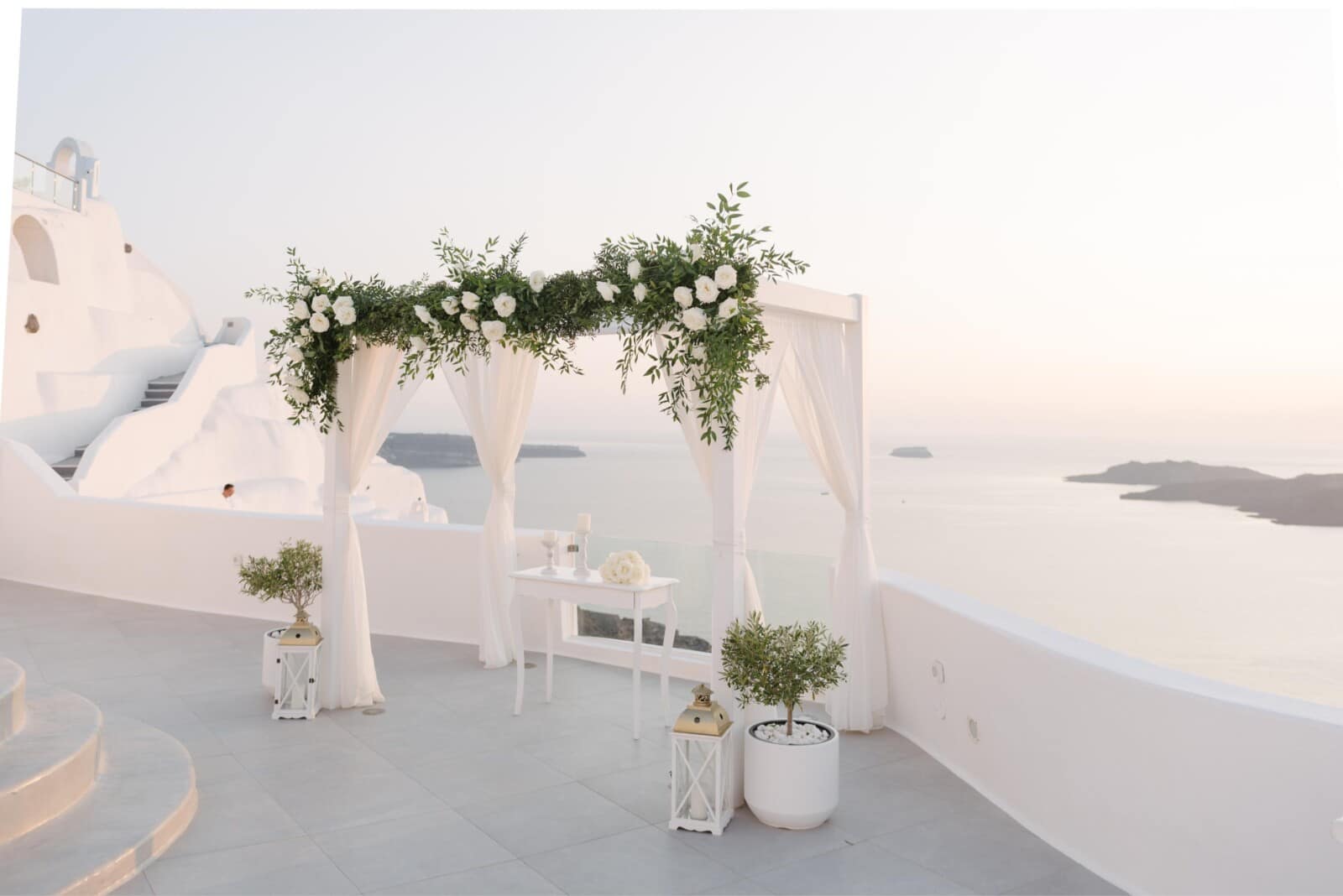 Santorini elopement