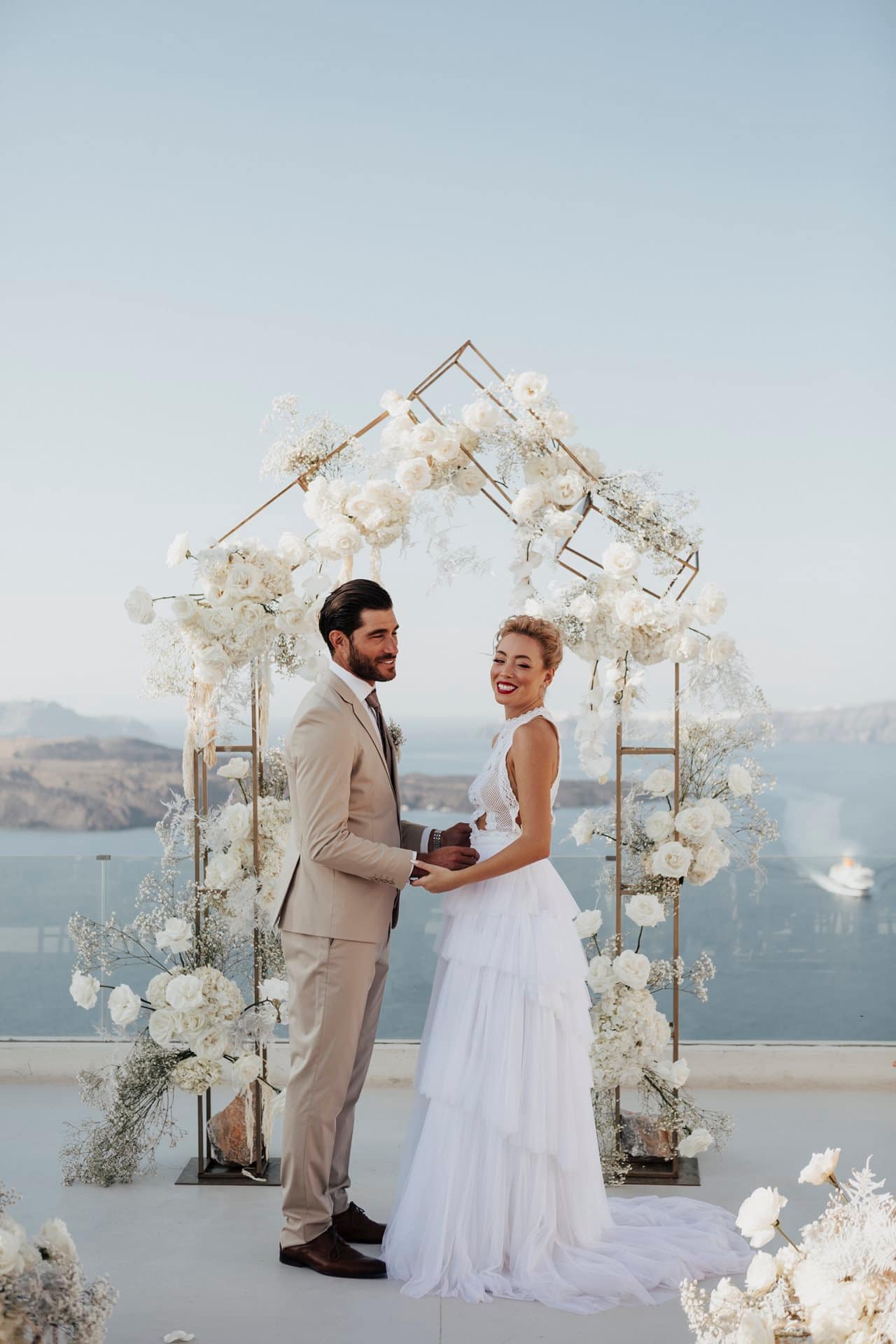 Editorial styled shoot in Santorini
