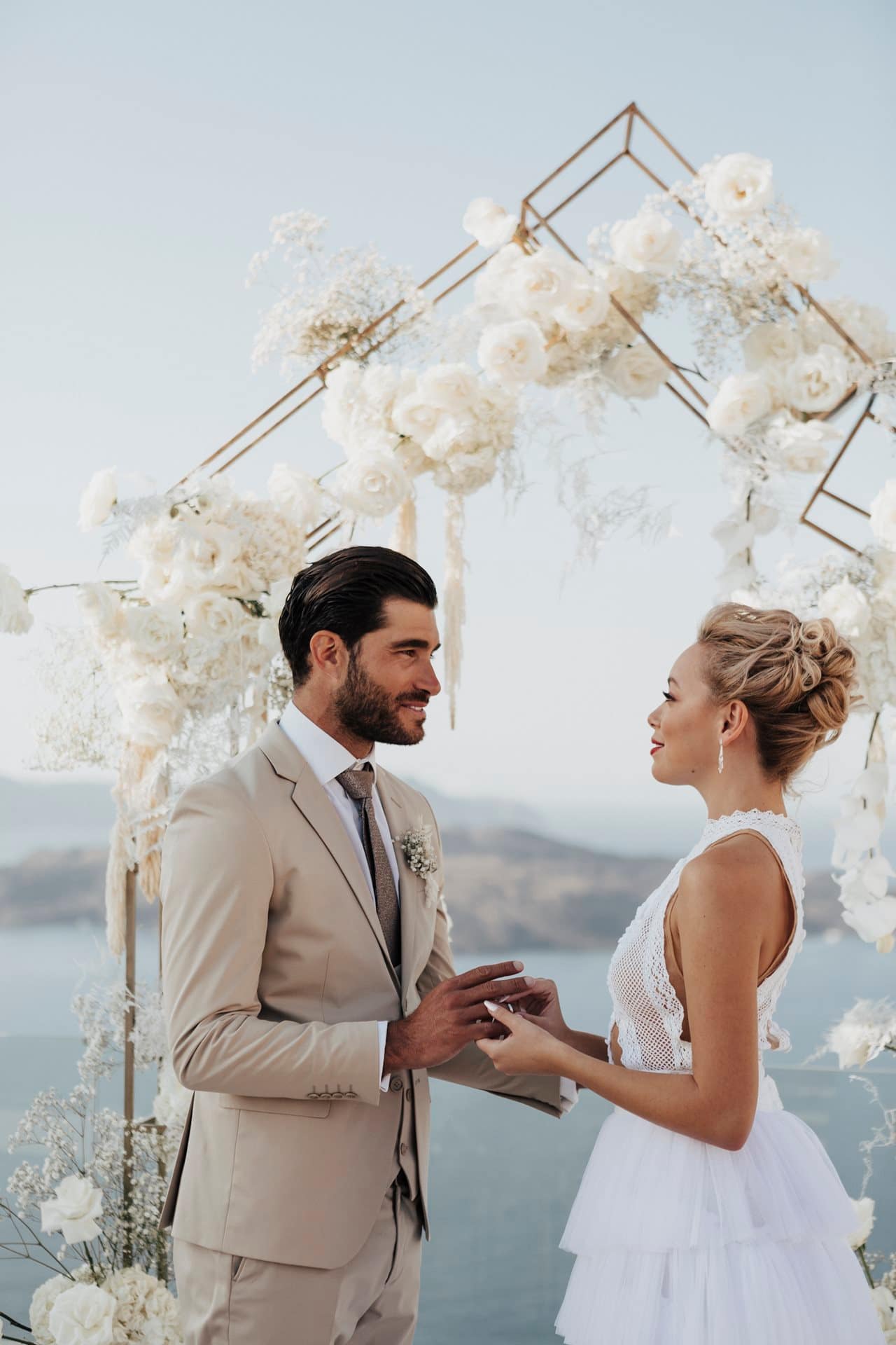 Editorial styled shoot in Santorini