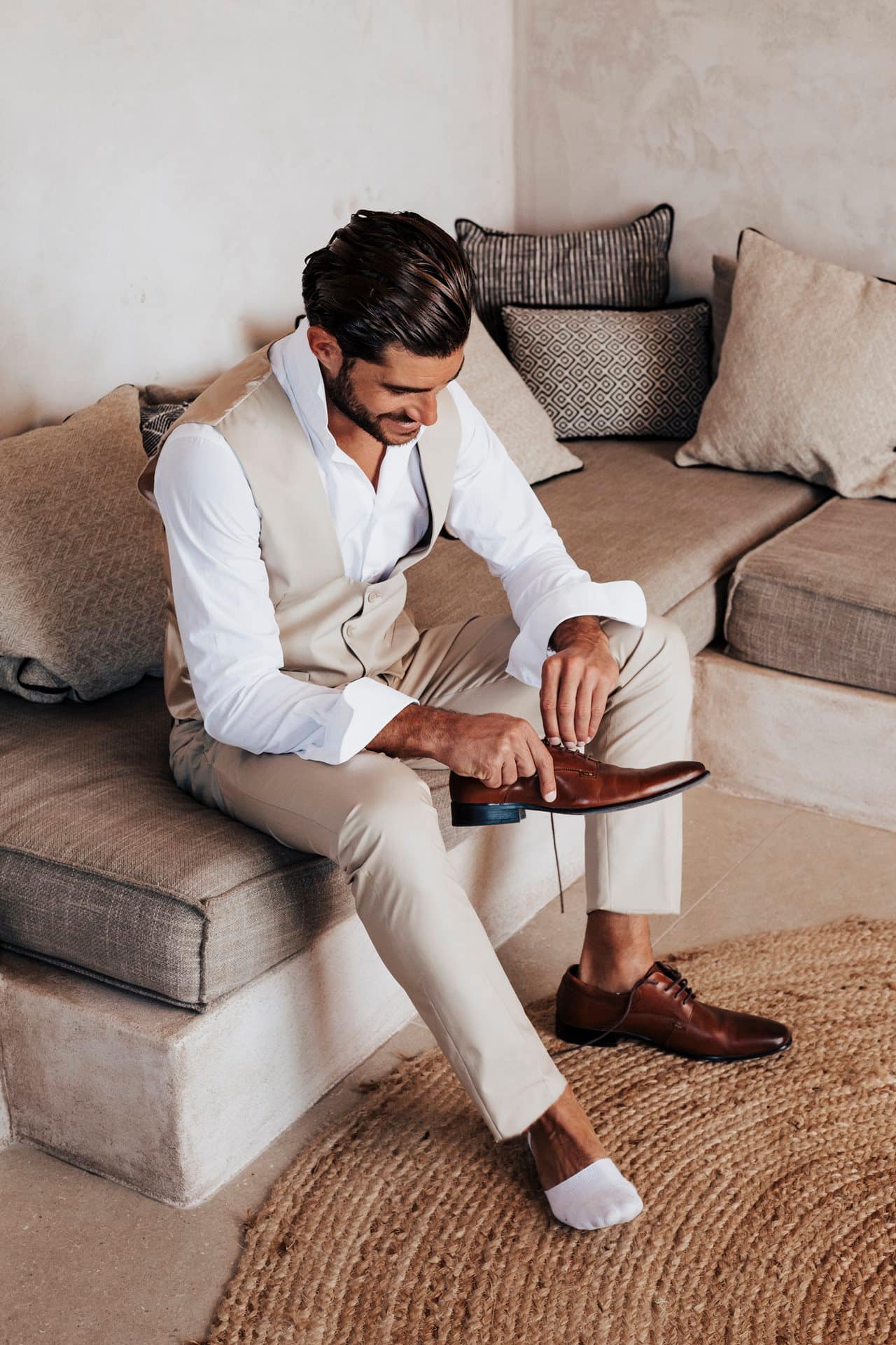 Editorial styled shoot in Santorini
