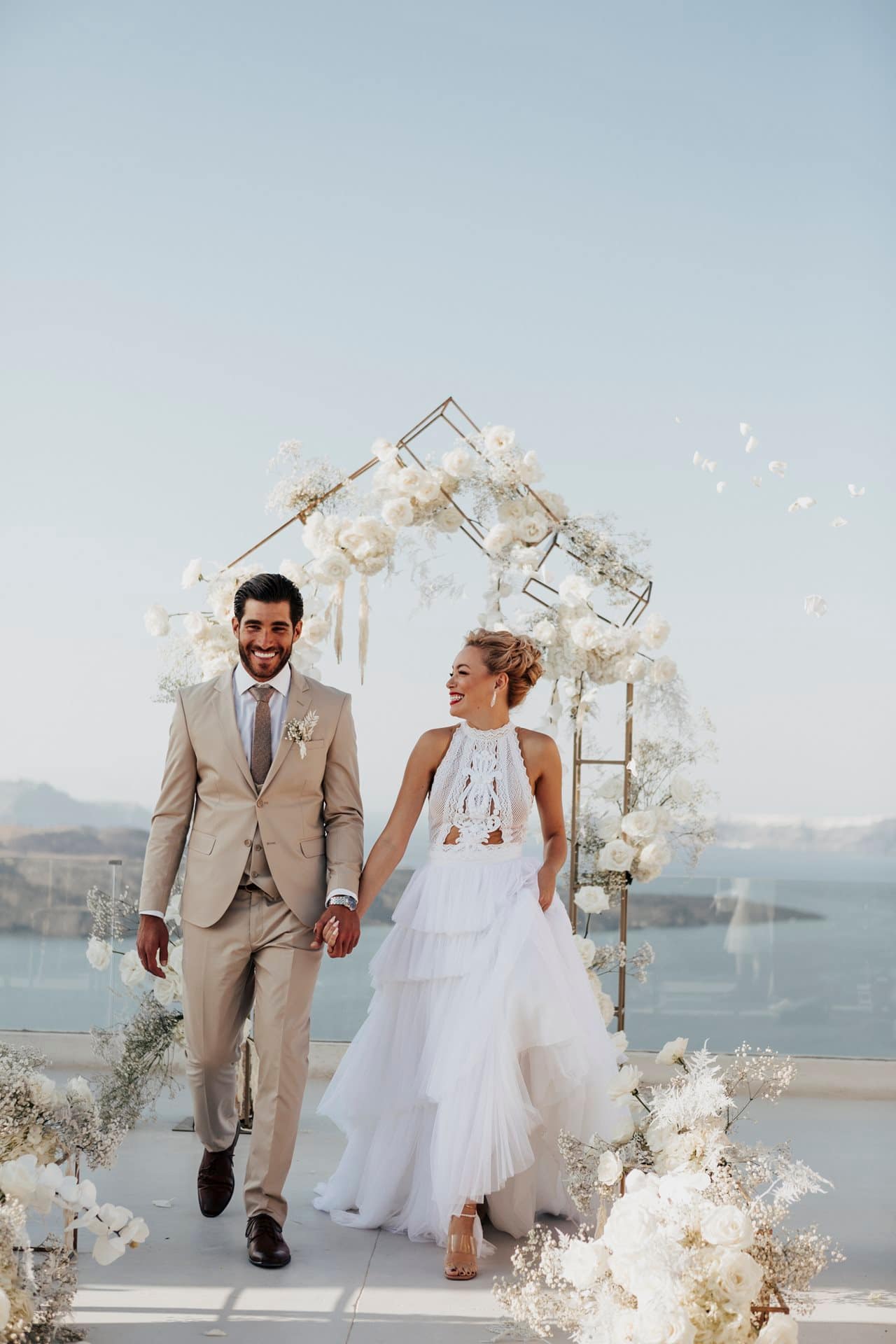 Editorial styled shoot in Santorini