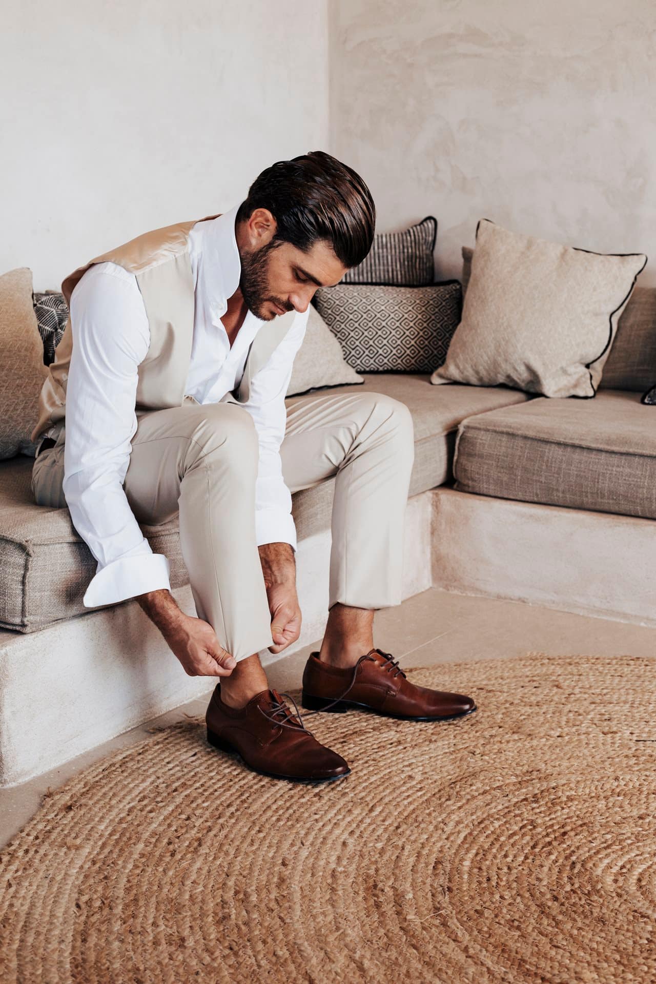 Editorial styled shoot in Santorini