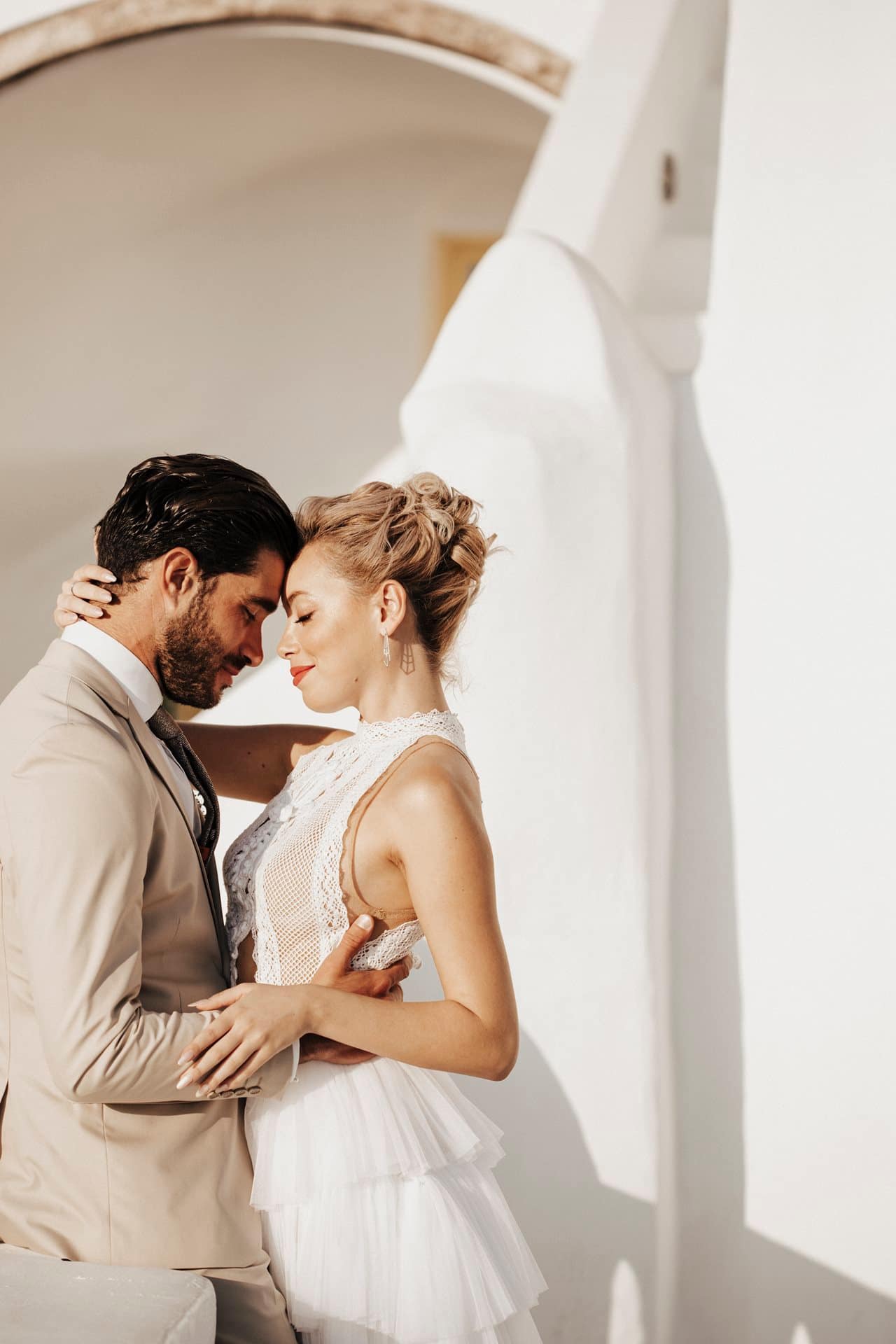 Editorial styled shoot in Santorini
