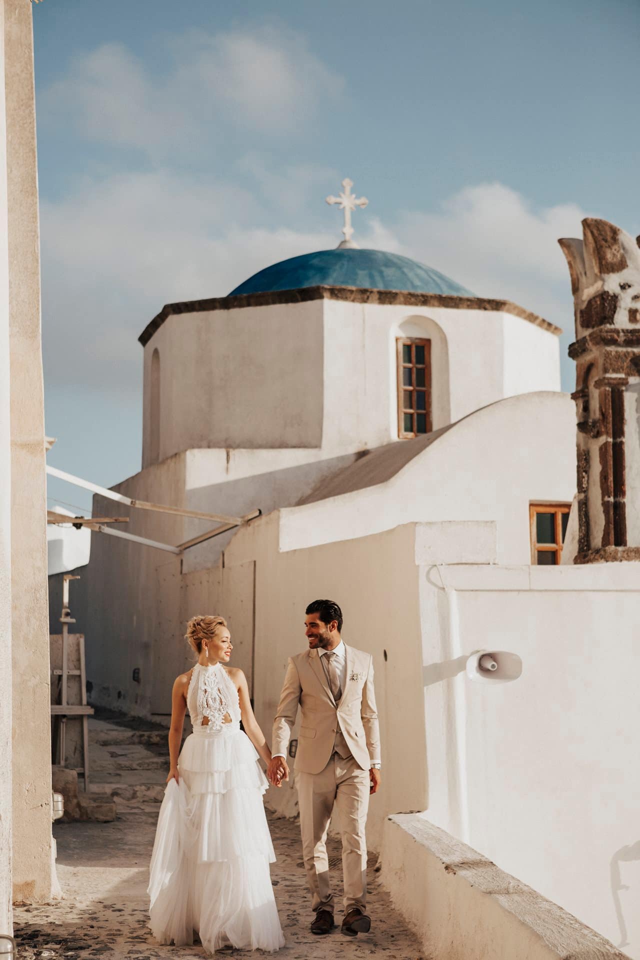 Editorial styled shoot in Santorini