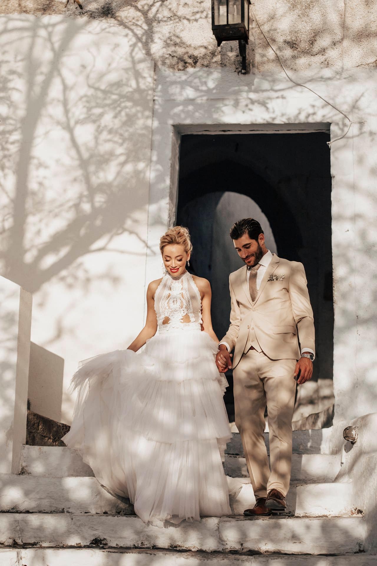 Editorial styled shoot in Santorini