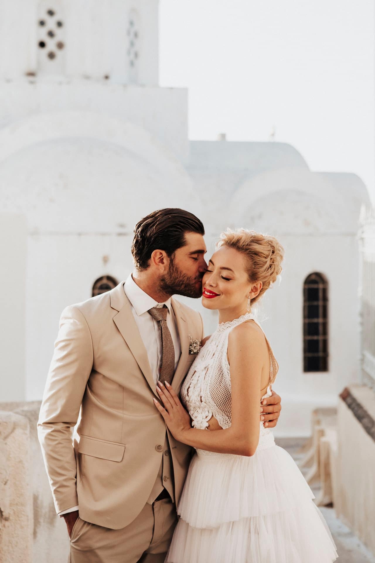 Editorial styled shoot in Santorini