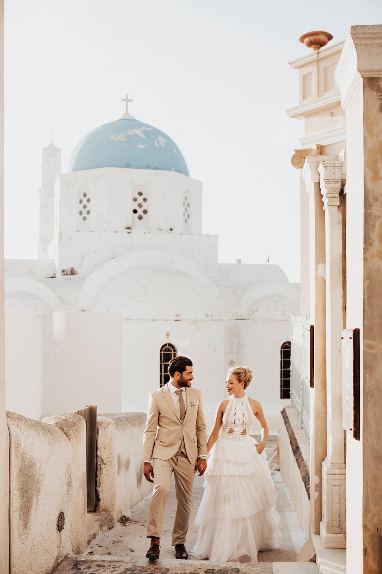 Editorial styled shoot in Santorini