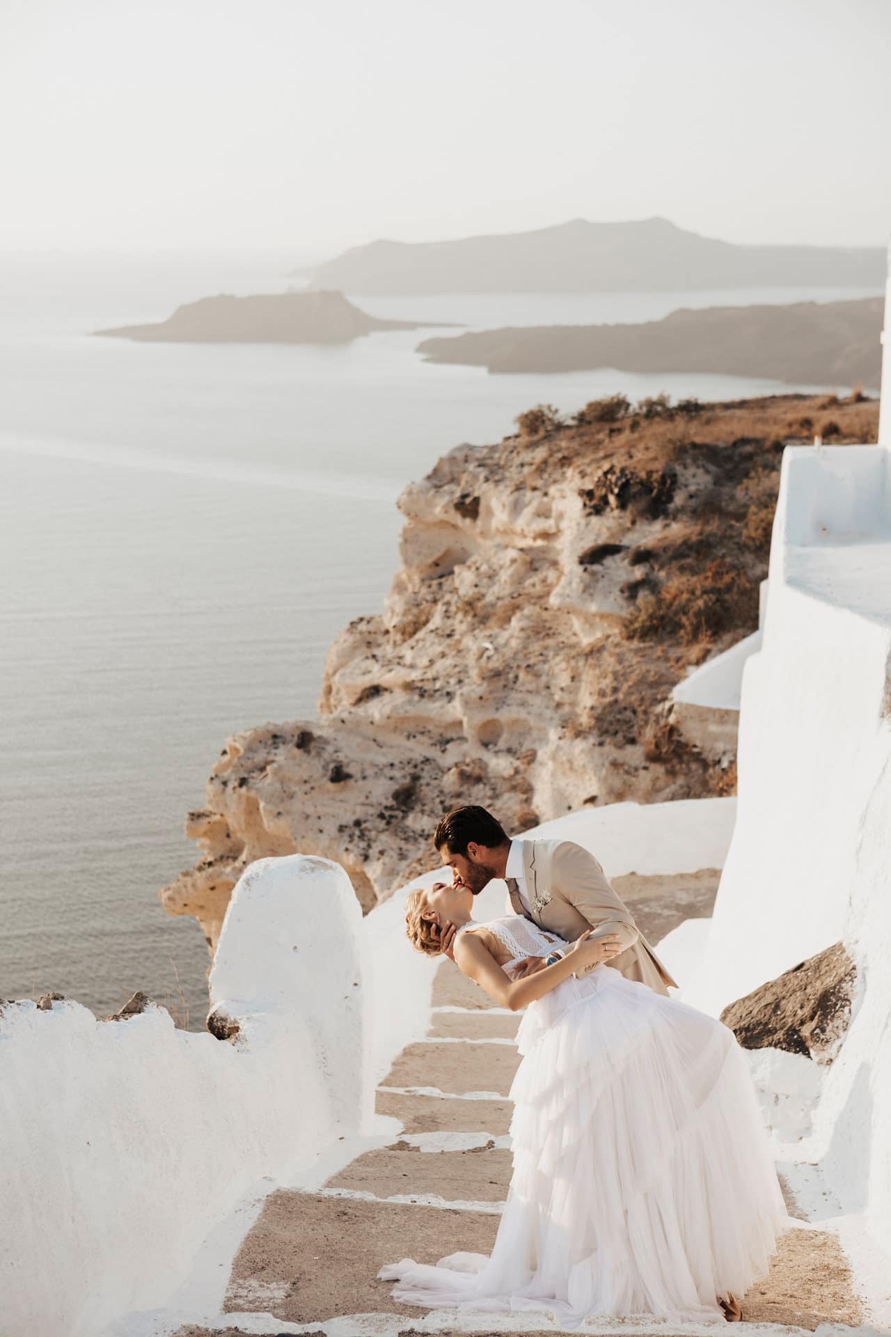 Editorial styled shoot in Santorini