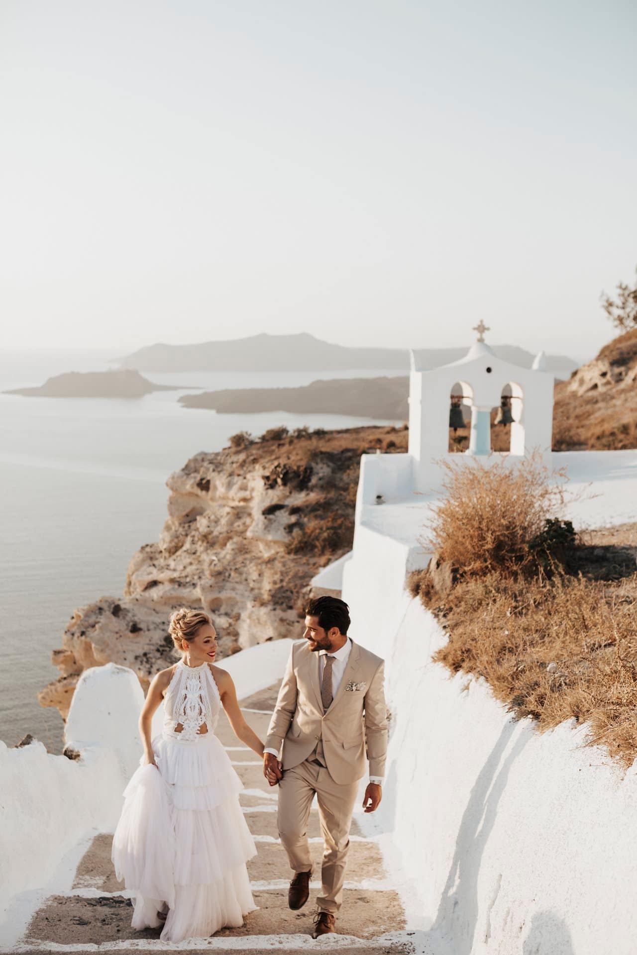 Editorial styled shoot in Santorini