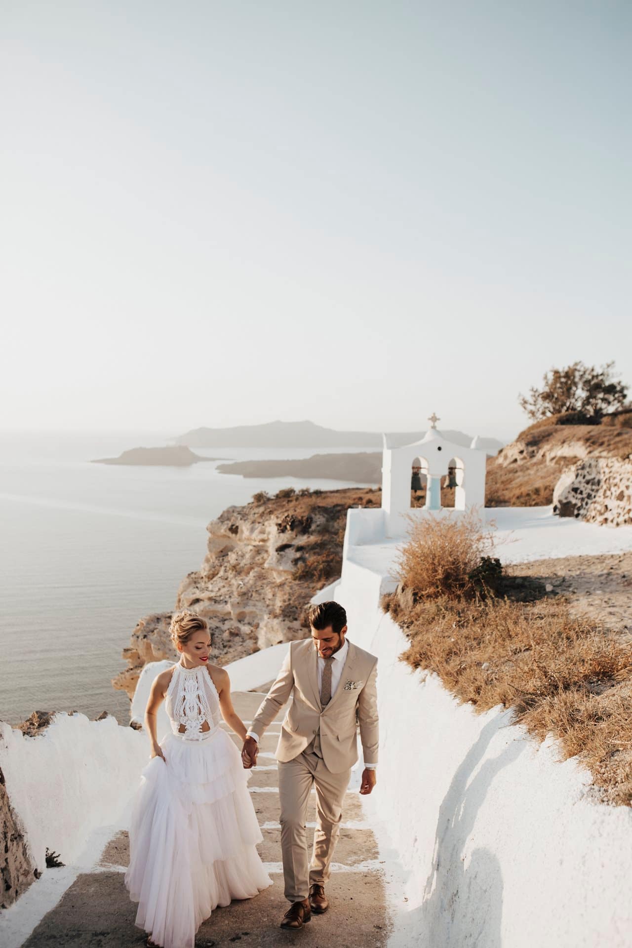 Editorial styled shoot in Santorini