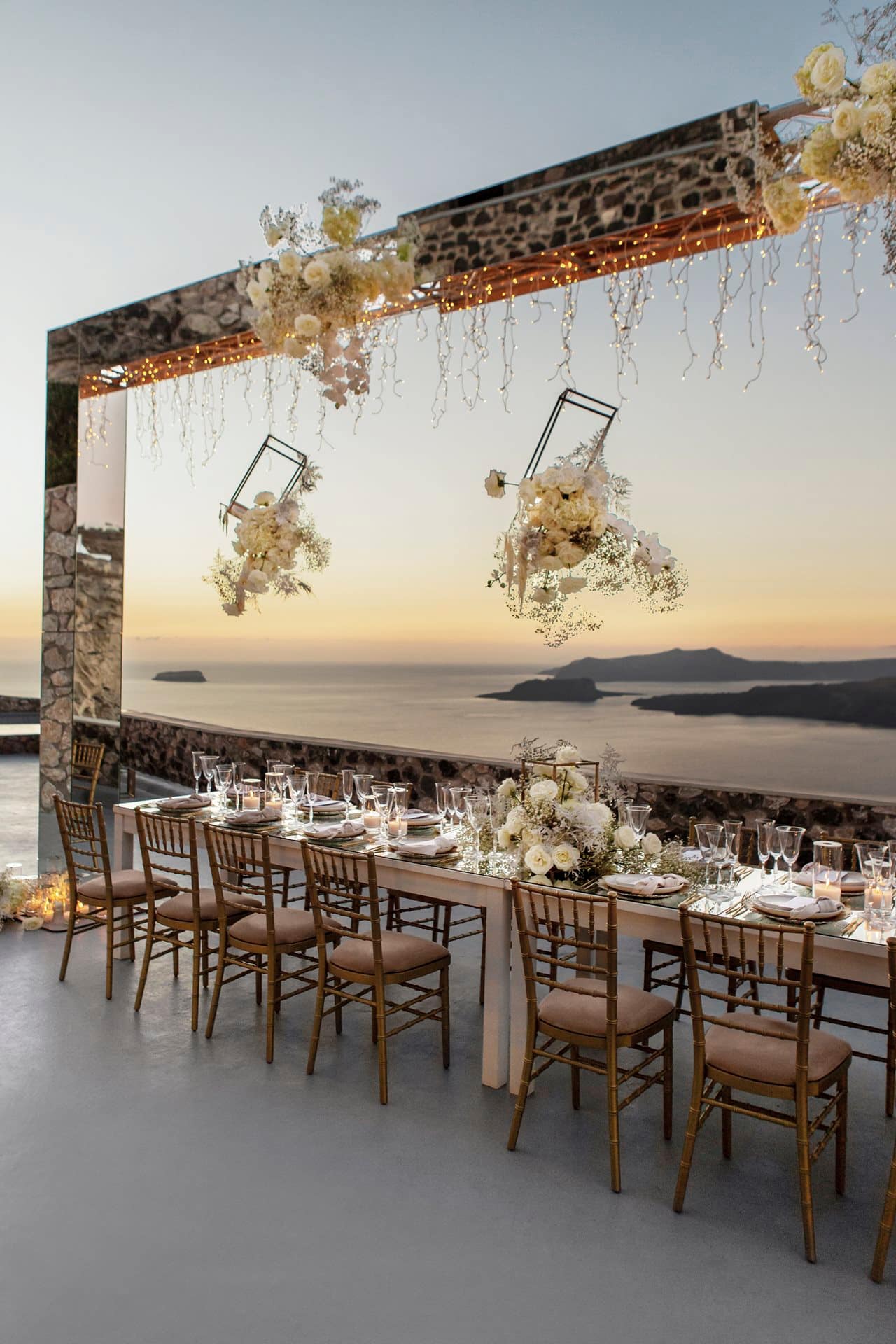 Editorial styled shoot in Santorini