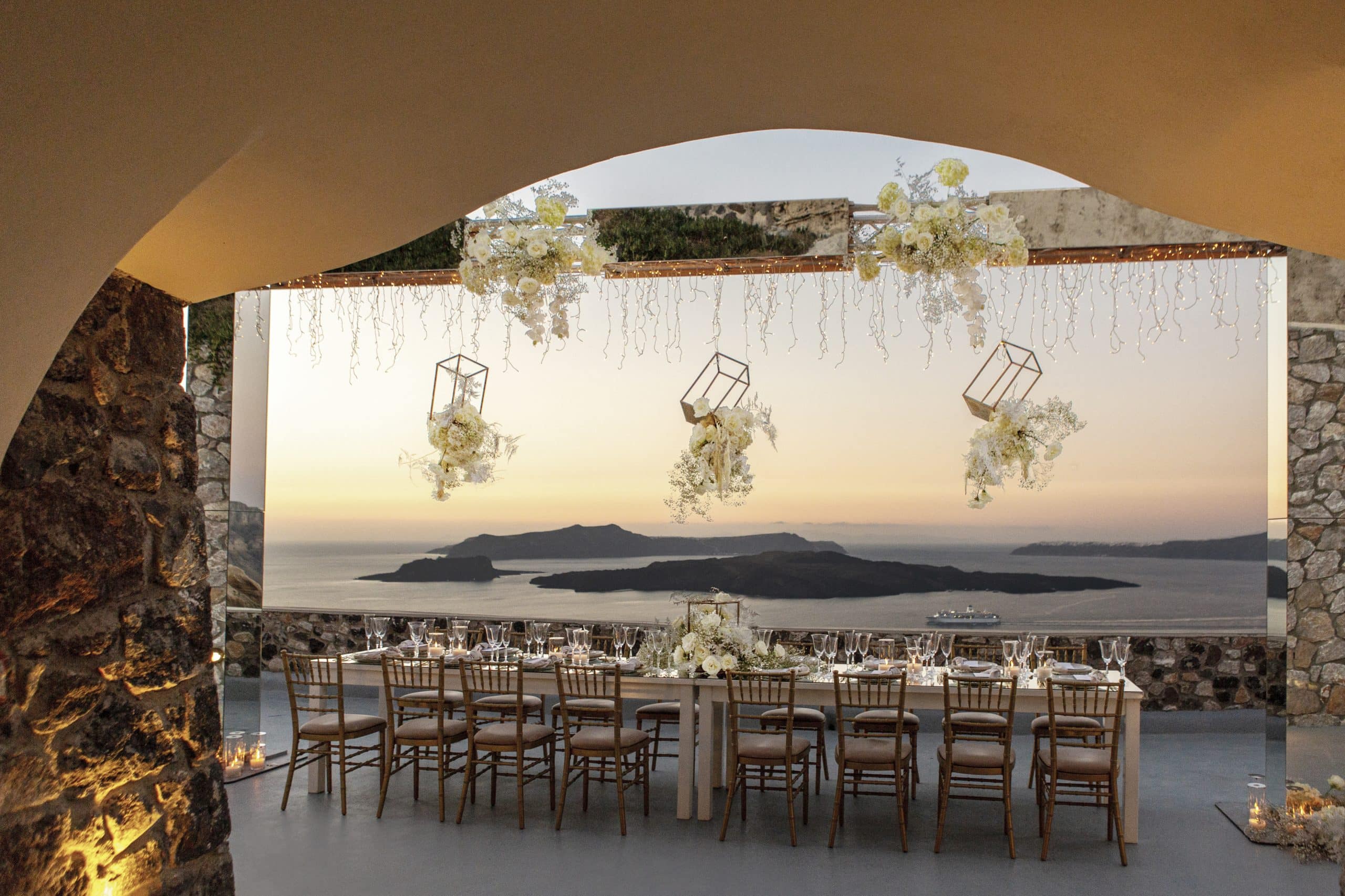 Editorial styled shoot in Santorini