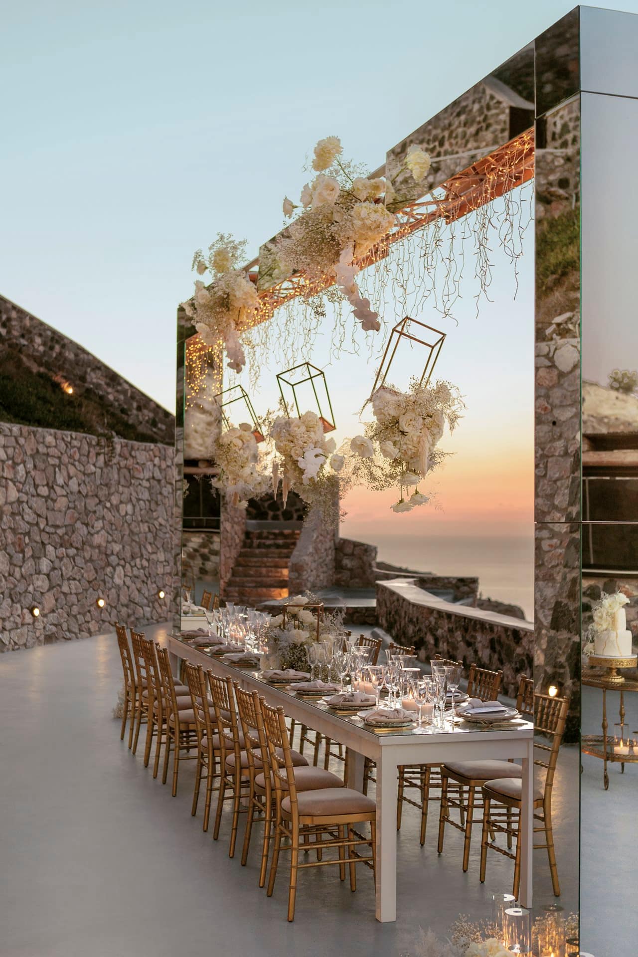 Editorial styled shoot in Santorini
