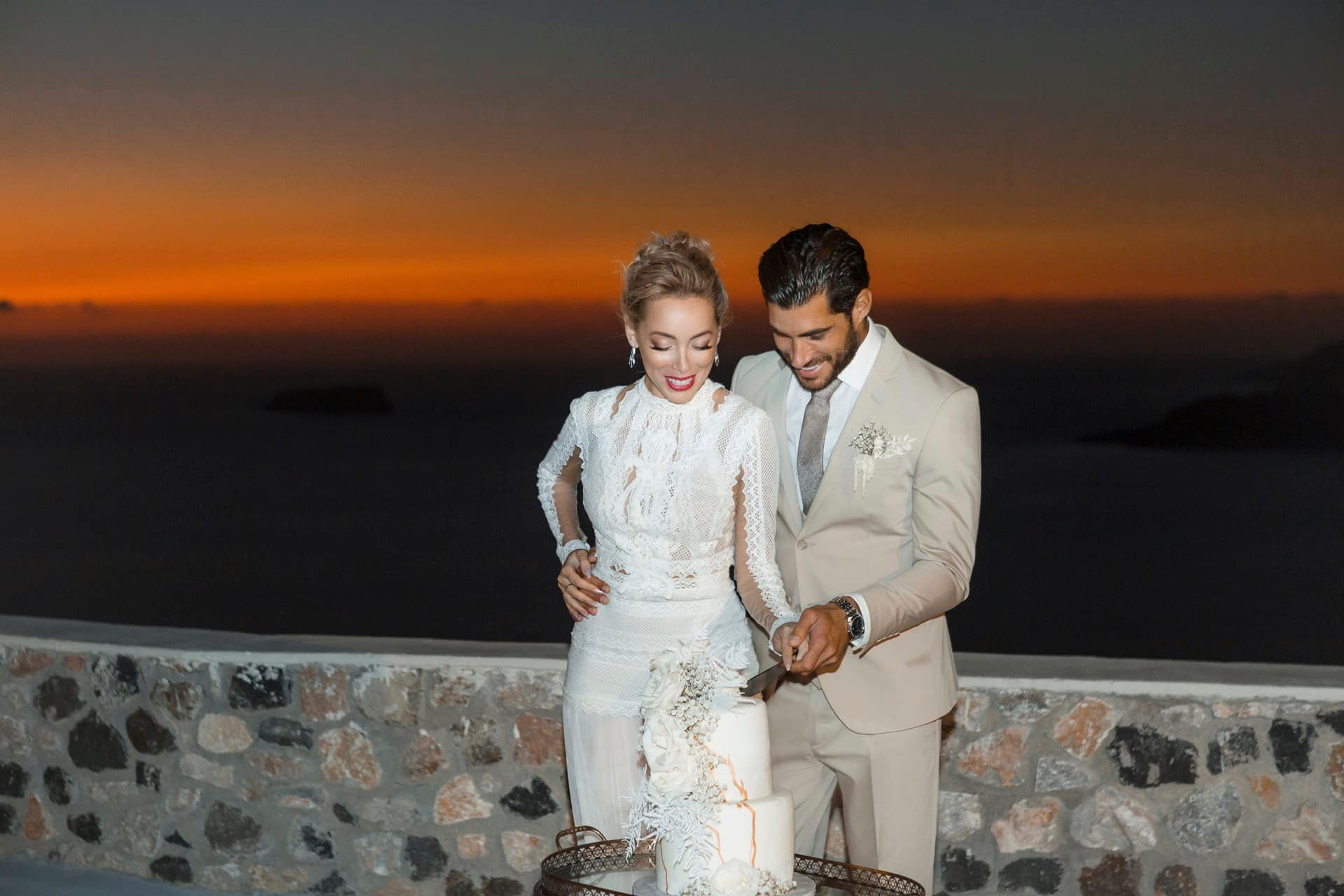Editorial styled shoot in Santorini