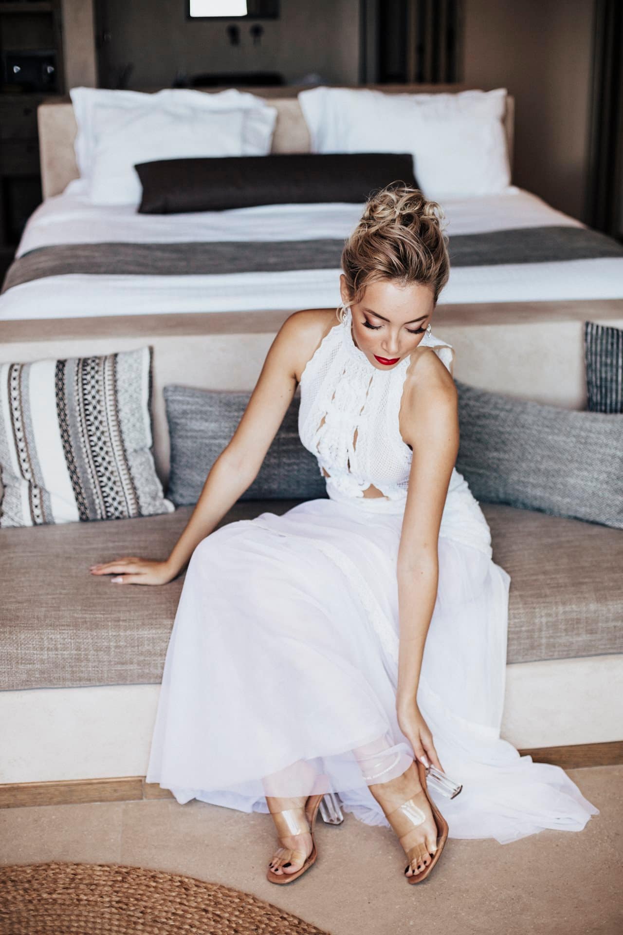 Editorial styled shoot in Santorini