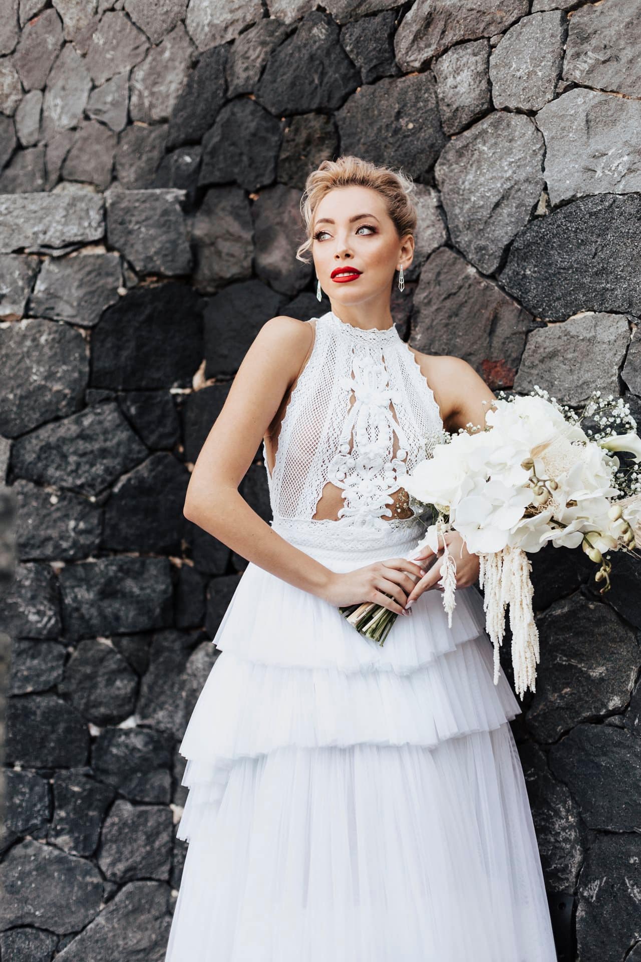 Editorial styled shoot in Santorini