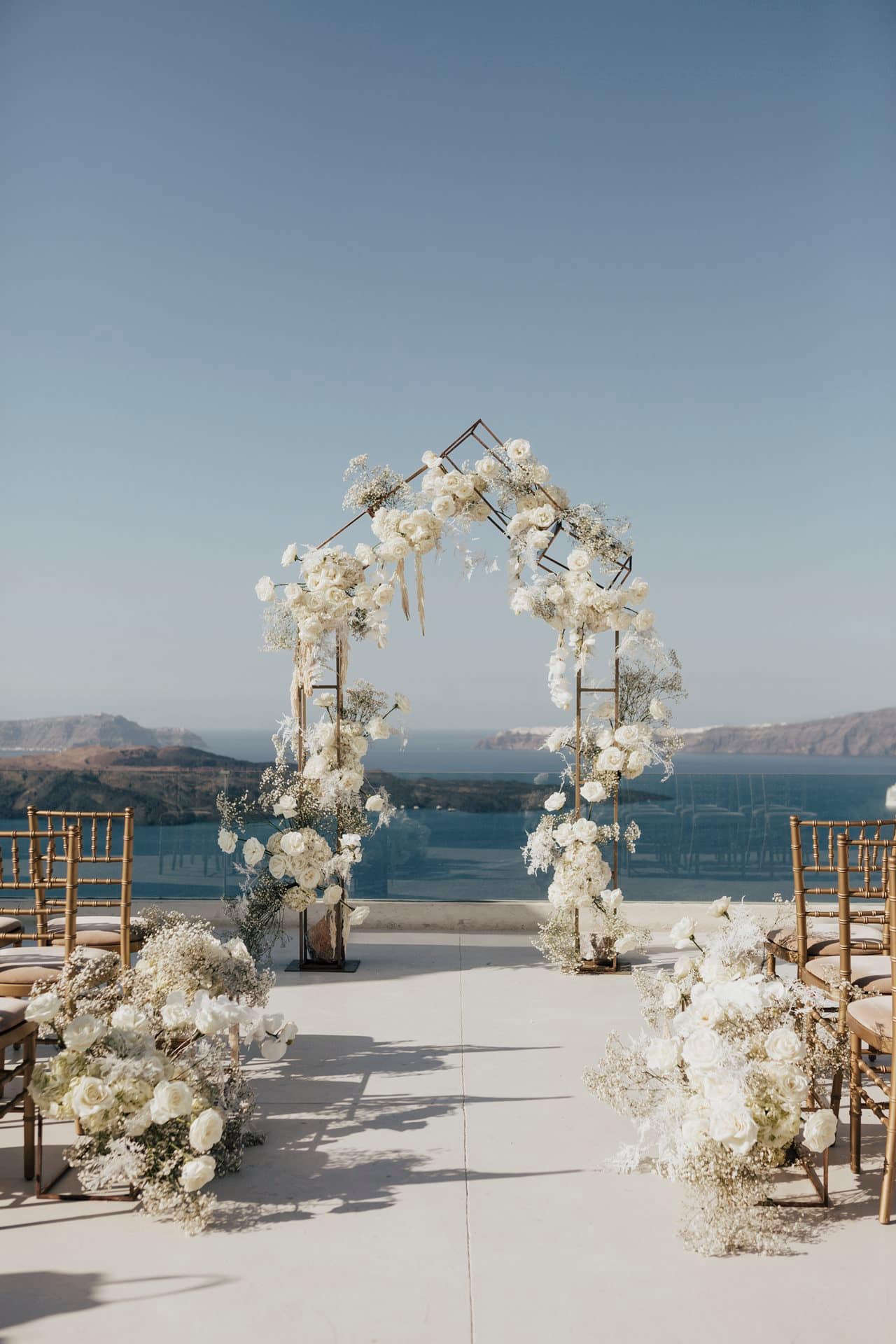 Editorial styled shoot in Santorini
