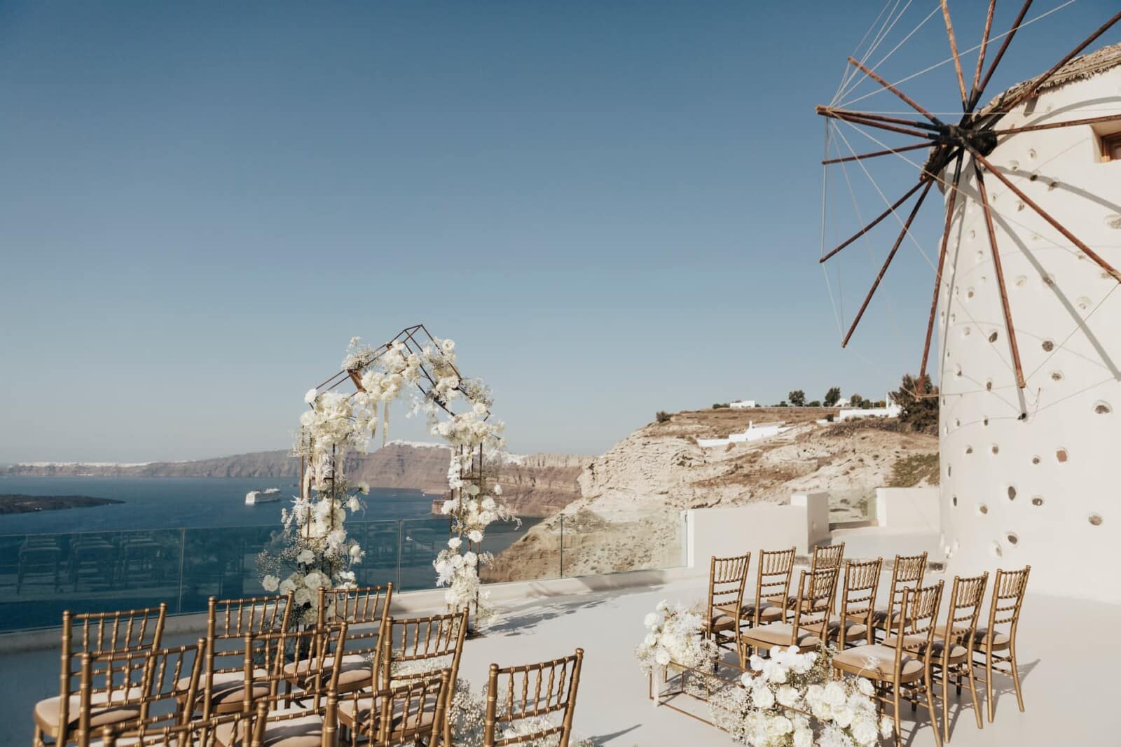 Editorial styled shoot in Santorini