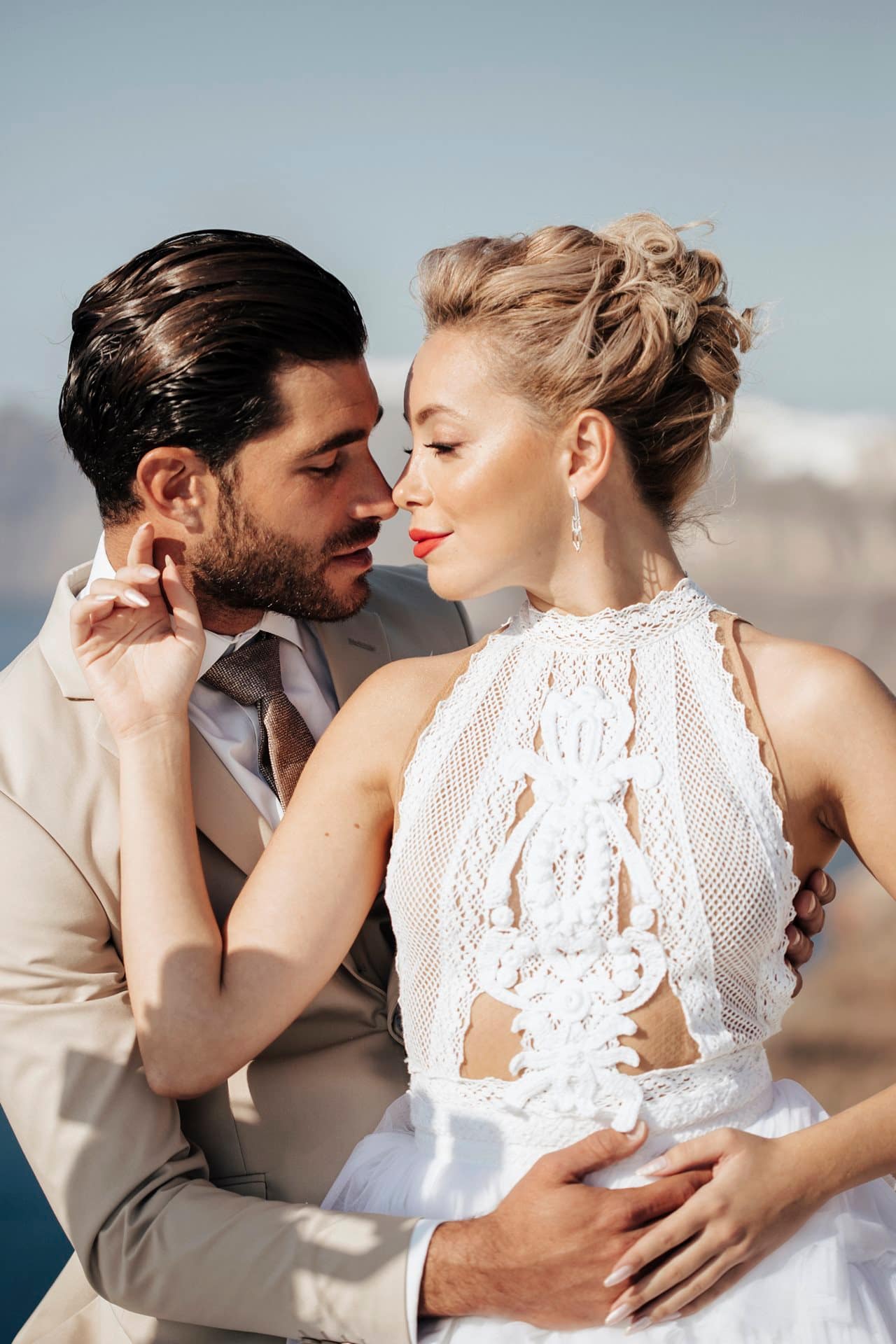 Editorial styled shoot in Santorini